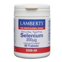 Lamberts uztura bagātinātājs Selēns 200µg, 60 tabl.
